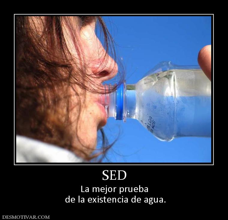 SED La mejor prueba  de la existencia de agua.