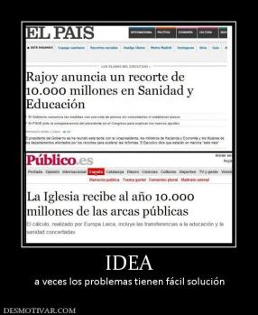 IDEA a veces los problemas tienen fácil solución