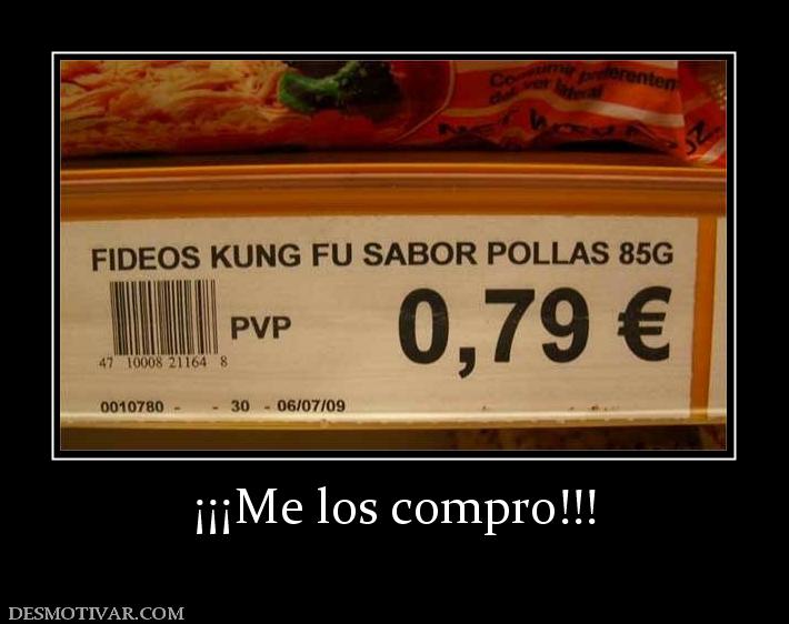 ¡¡¡Me los compro!!!