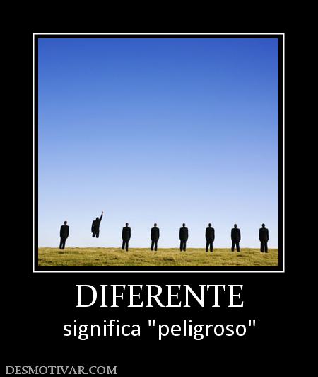 DIFERENTE significa