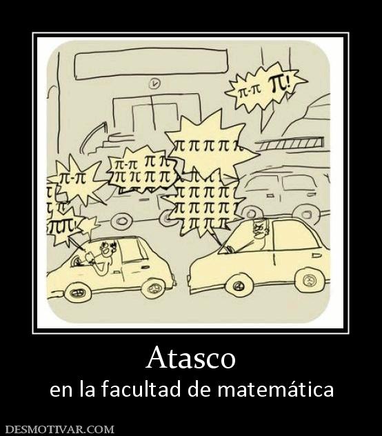 Atasco en la facultad de matemática