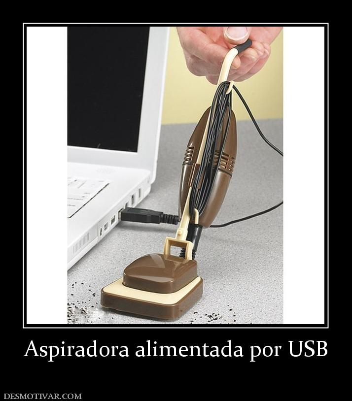 Aspiradora alimentada por USB