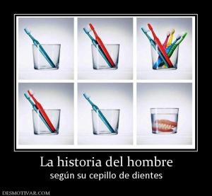 La historia del hombre según su cepillo de dientes