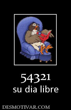 54321 su dia libre