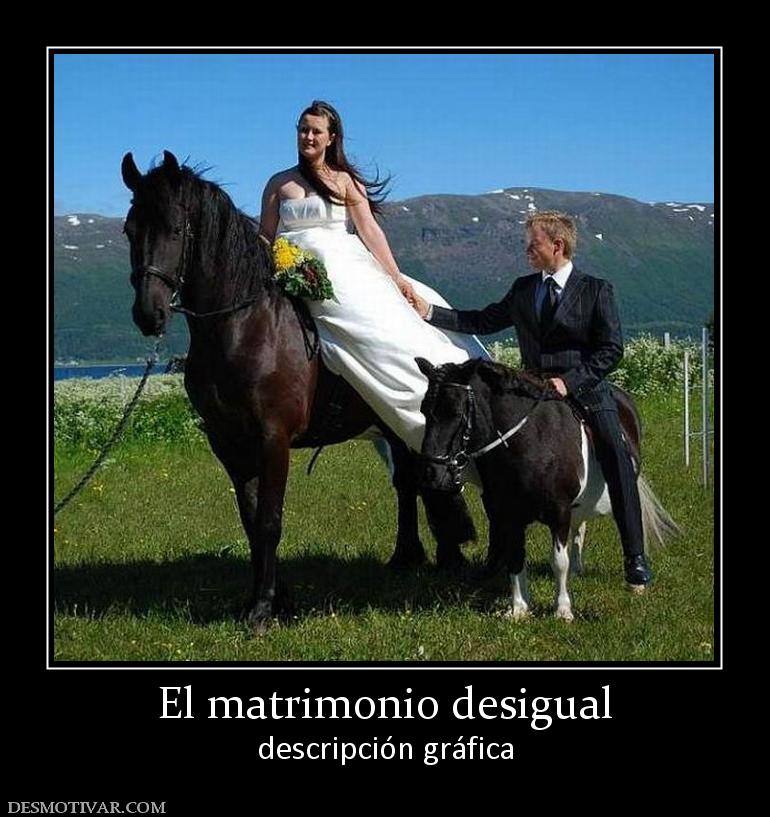 El matrimonio desigual descripción gráfica