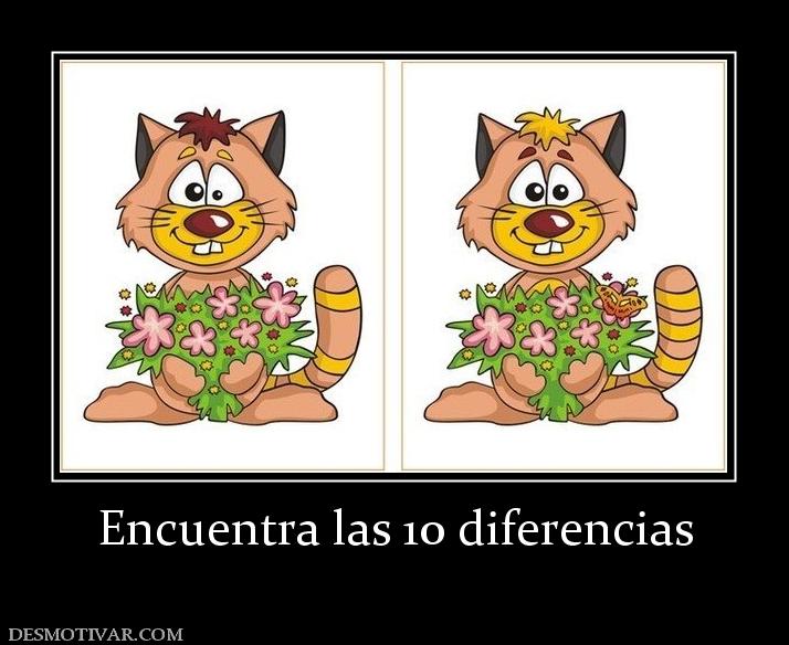 Encuentra las 10 diferencias