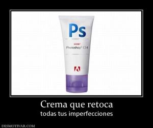 Crema que retoca todas tus imperfecciones