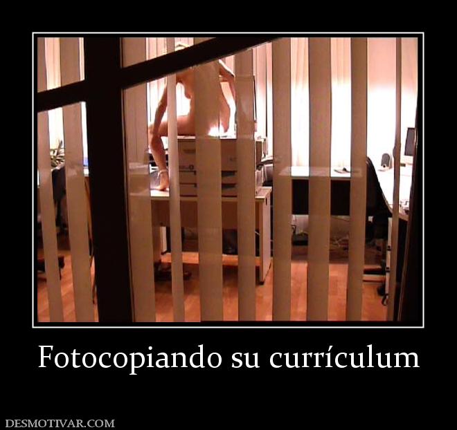 Fotocopiando su currículum