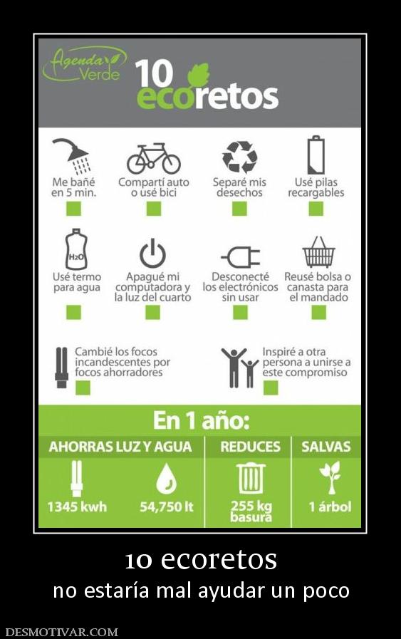 10 ecoretos no estaría mal ayudar un poco