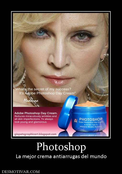 Photoshop La mejor crema antiarrugas del mundo