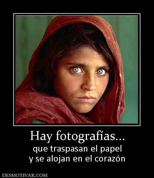 Hay fotografías... que traspasan el papel y se alojan en el corazón